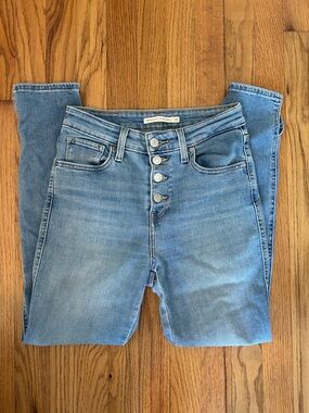 Levi's high rise skinny ankle 721 jeans